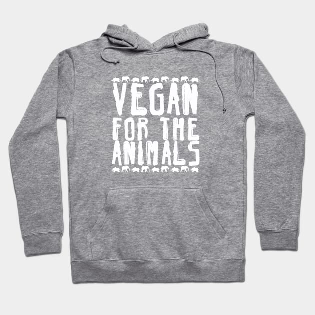 Vegan for the Animals, Vegan Activism, Vegan Christmas, Gifts 2023 Hoodie by KindWanderer